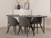 Essgruppe Dallas 2526 (Grau + Schwarz)
