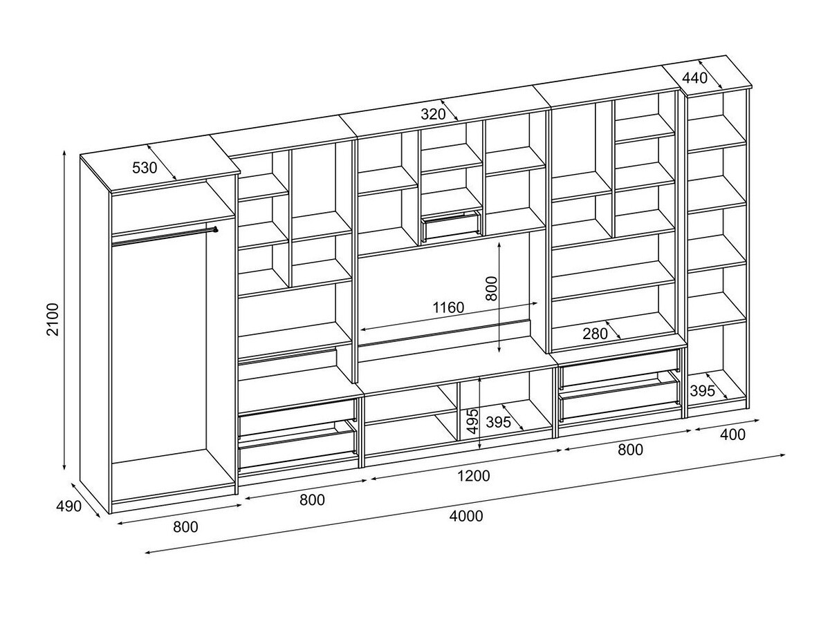 Wohnzimmer-Sets Lexington 127 (Eichenholzoptik Sonoma dunkel + Sonoma Eichenholzoptik)