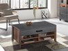 Couchtisch Austin Y110 (Matera grau + Gealtertes Holz)