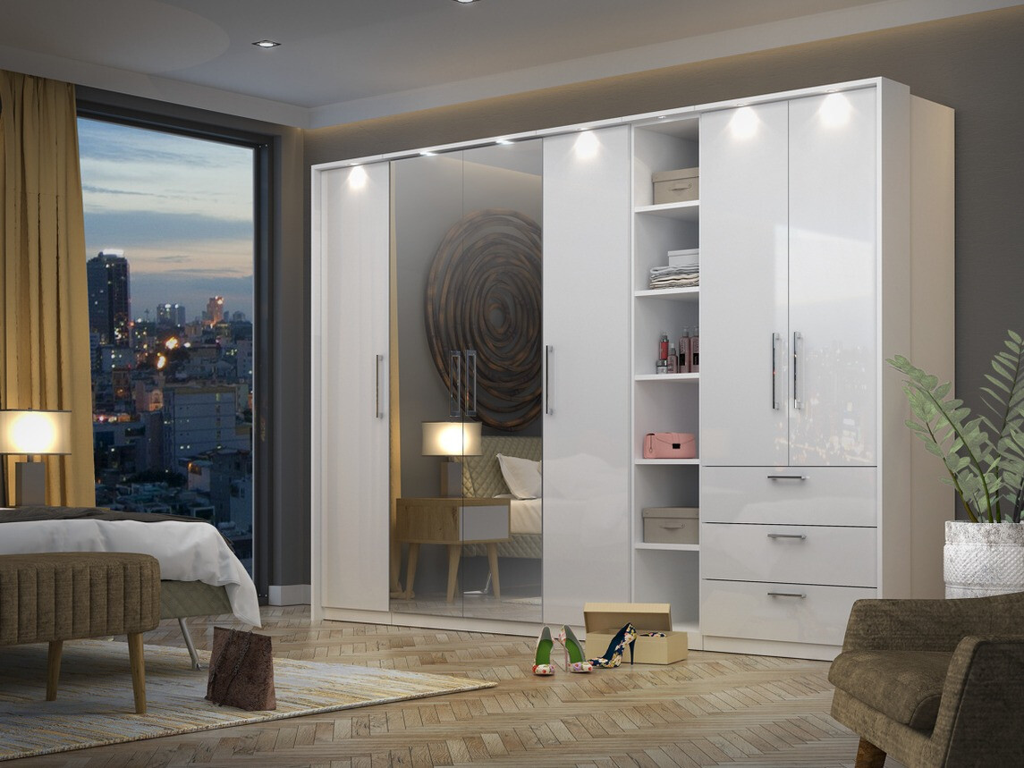 Regal Tenodea 106 (Weiß + Weiß glänzend)