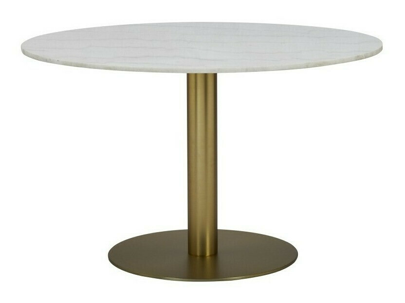 Tisch Concept 55 179 (Weißer Marmor + Messing)