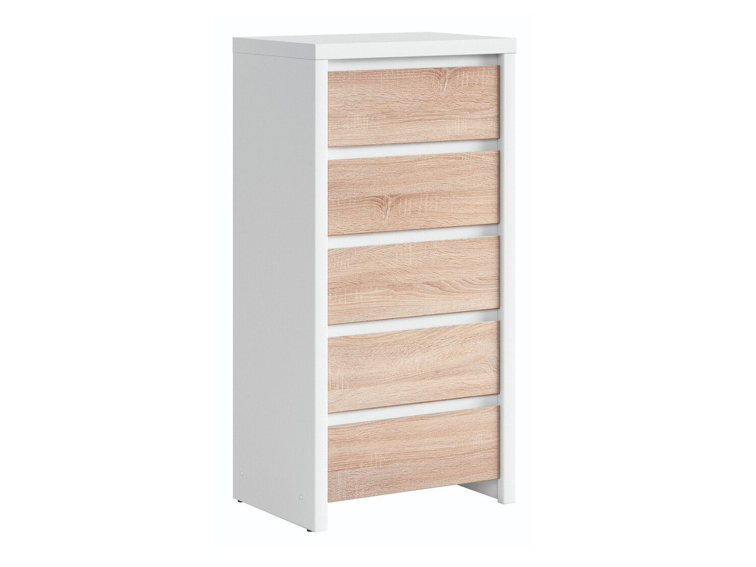 Kommoden Nolroma 106 (Weiß + Somoma eichenholzoptik)