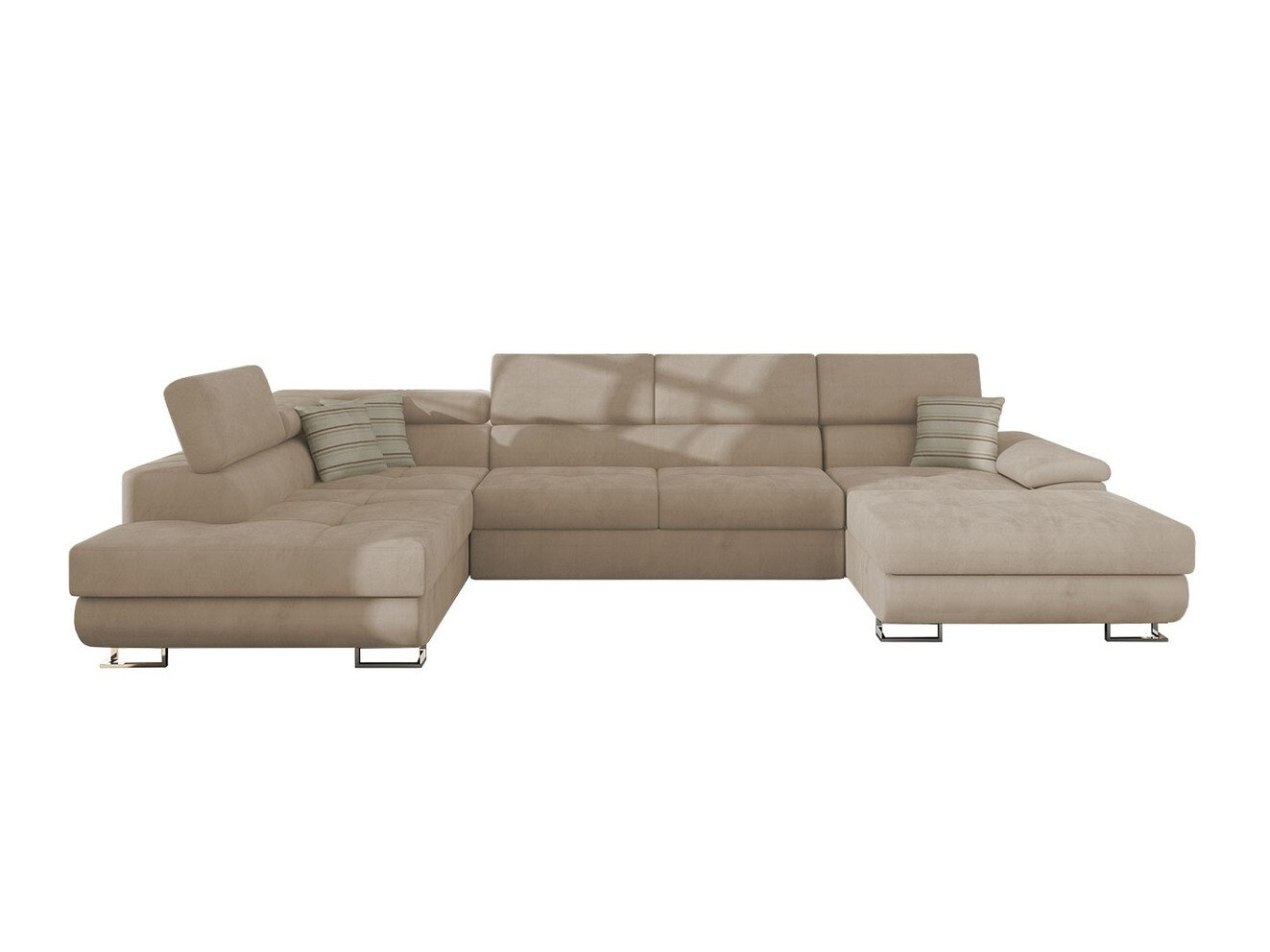 Ecksofa Comfivo Ruta IV (Uttario Velvet 2979 + Senegal 825)
