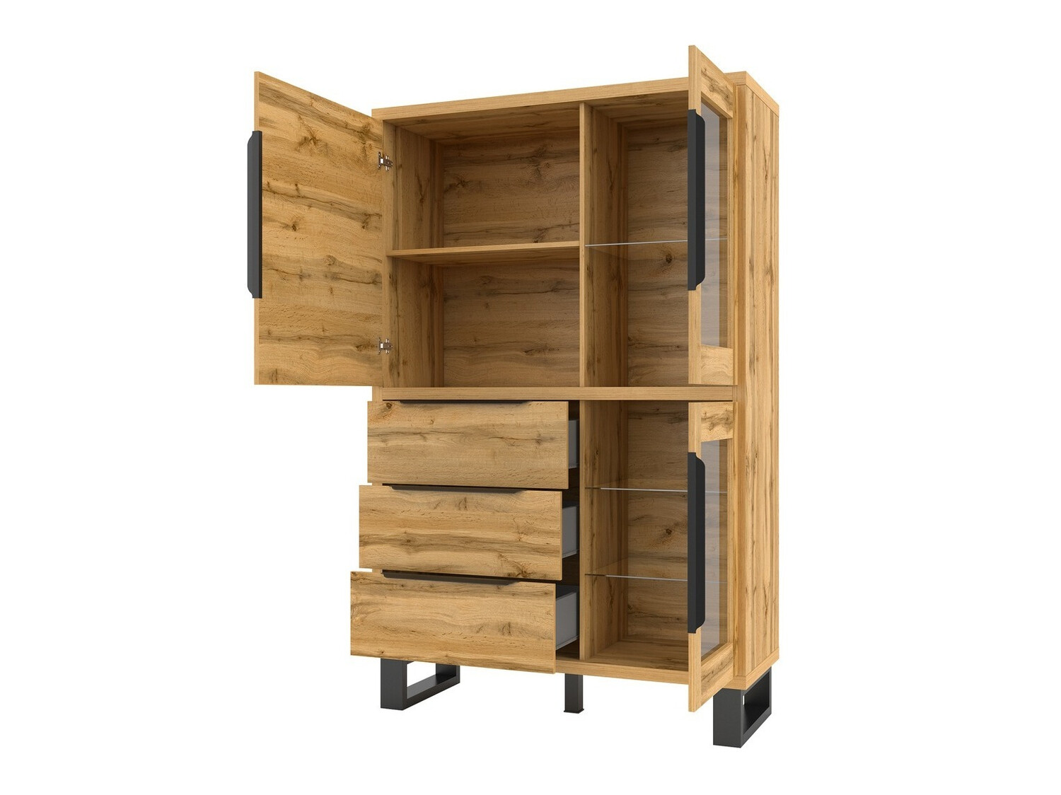 Regal Avicavu 104 (Wotan Eiche + Schwarz)