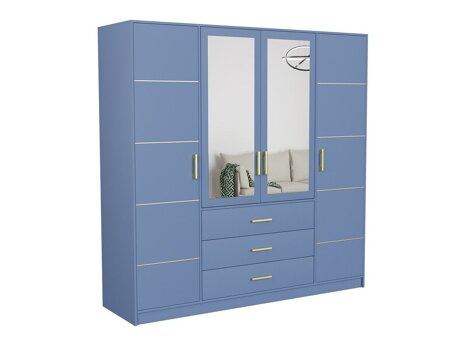 Kleiderschrank Dortivu 115 (Blau)