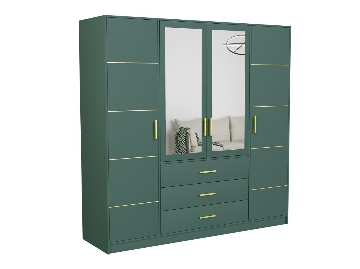 Kleiderschrank Dortivu 115 (Grün)