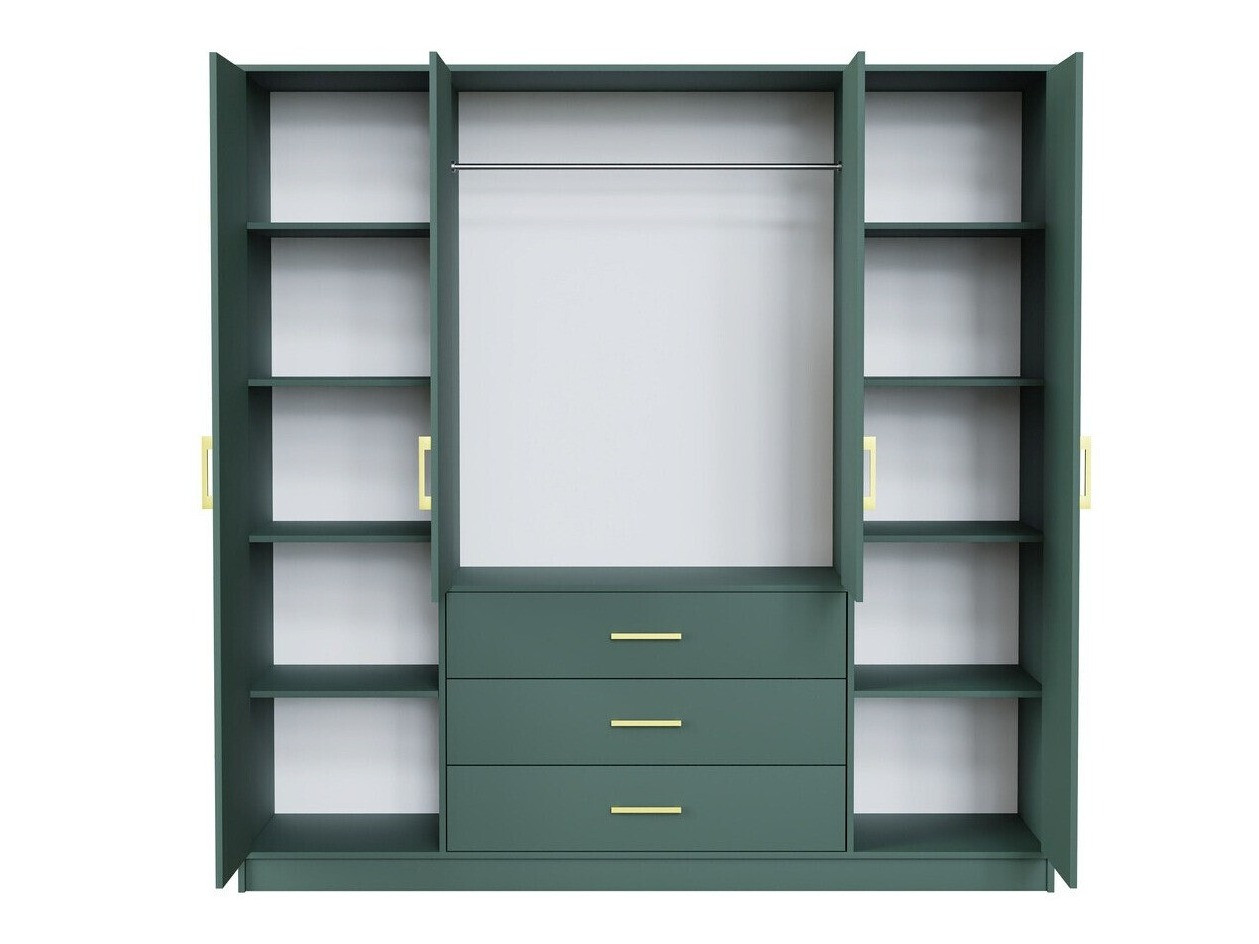 Kleiderschrank Rosa I (Grün)