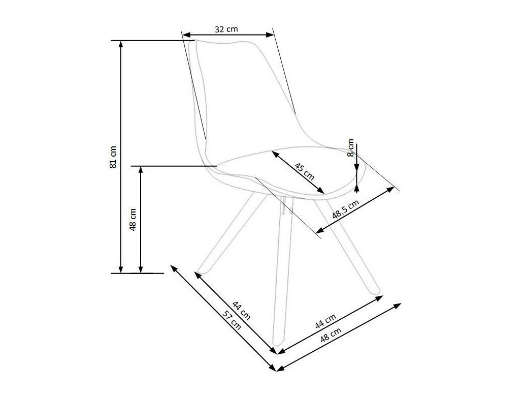Stuhl Houston 251 (Weiß)