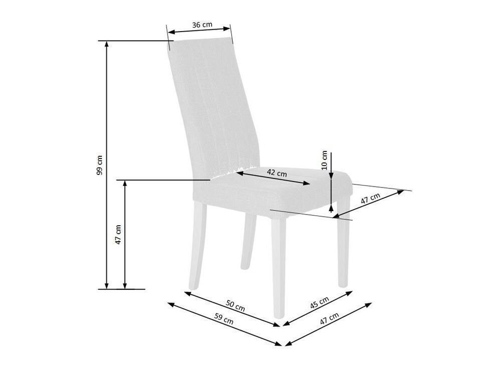 Stuhl Houston 536 (Inari 91 + Weiß)