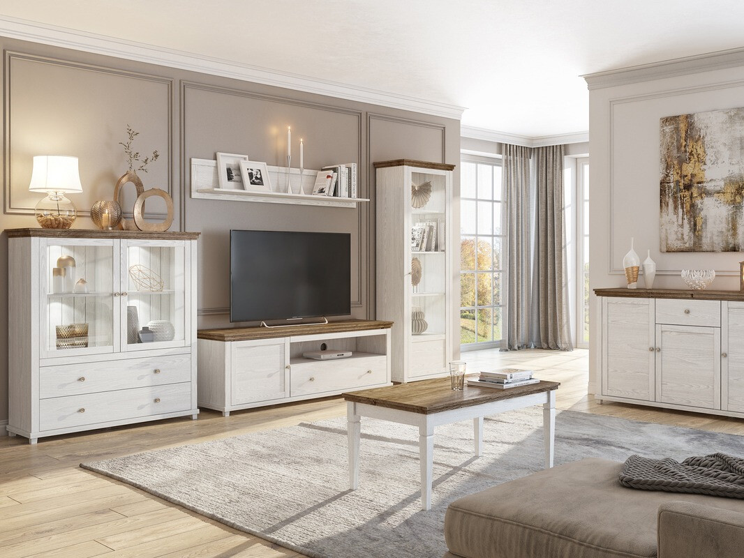 Wandregal Tolnue 100 (Esche gebleicht)