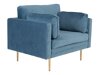 Sessel Dallas 100 (Blau + Braun)