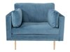 Sessel Dallas 100 (Blau + Braun)