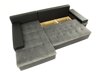 Ecksofa Comfivo 121 (Magic Velvet 2225 + Senegal 823)