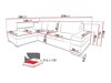 Ecksofa Comfivo 121 (Magic Velvet 2225 + Senegal 823)