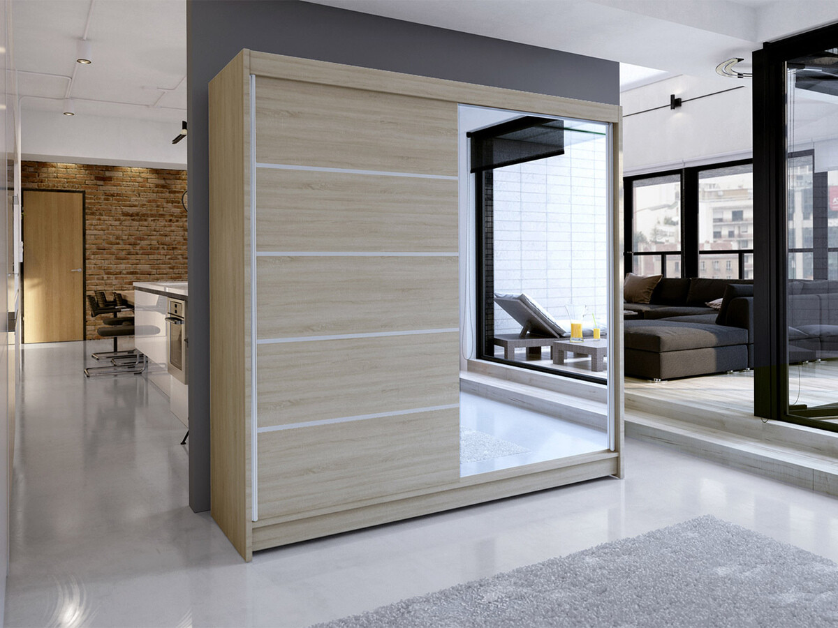 Kleiderschrank Closico 142 (Sonoma Eichenholzoptik)