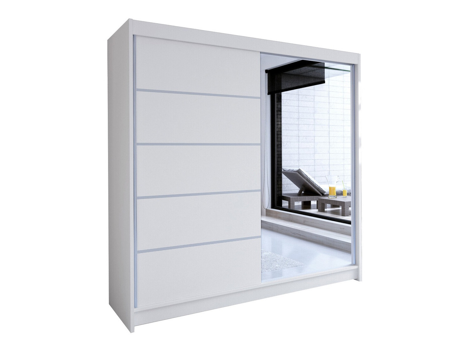 Kleiderschrank Closico Cavaris III (Weiß)