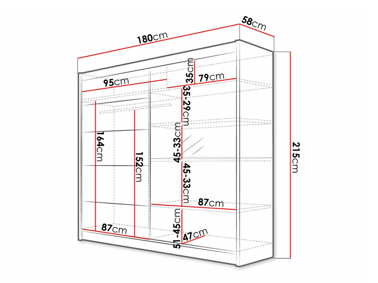 Kleiderschrank Closico Cavaris III (Weiß)