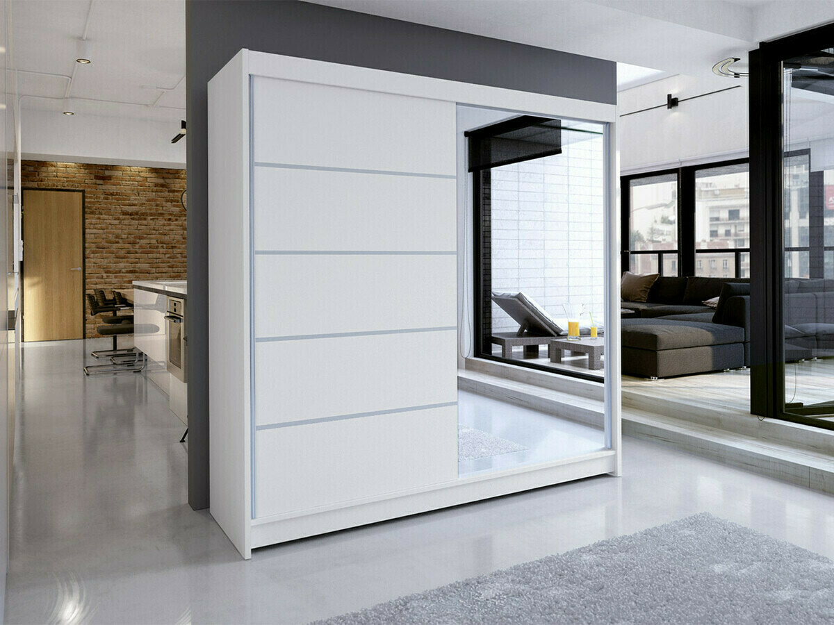 Kleiderschrank Closico Cavaris III (Weiß)