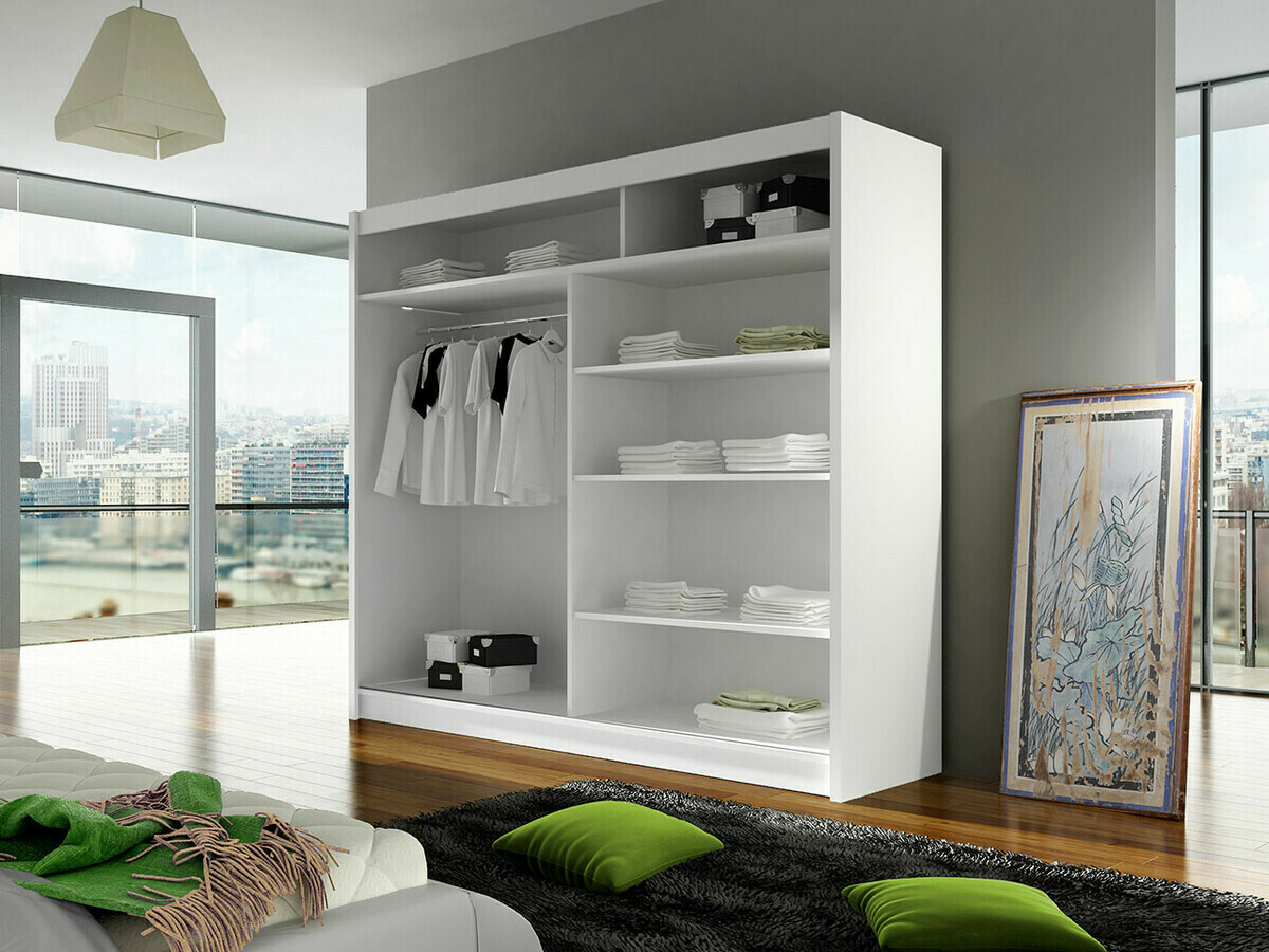 Kleiderschrank Closico Cavaris III (Weiß)