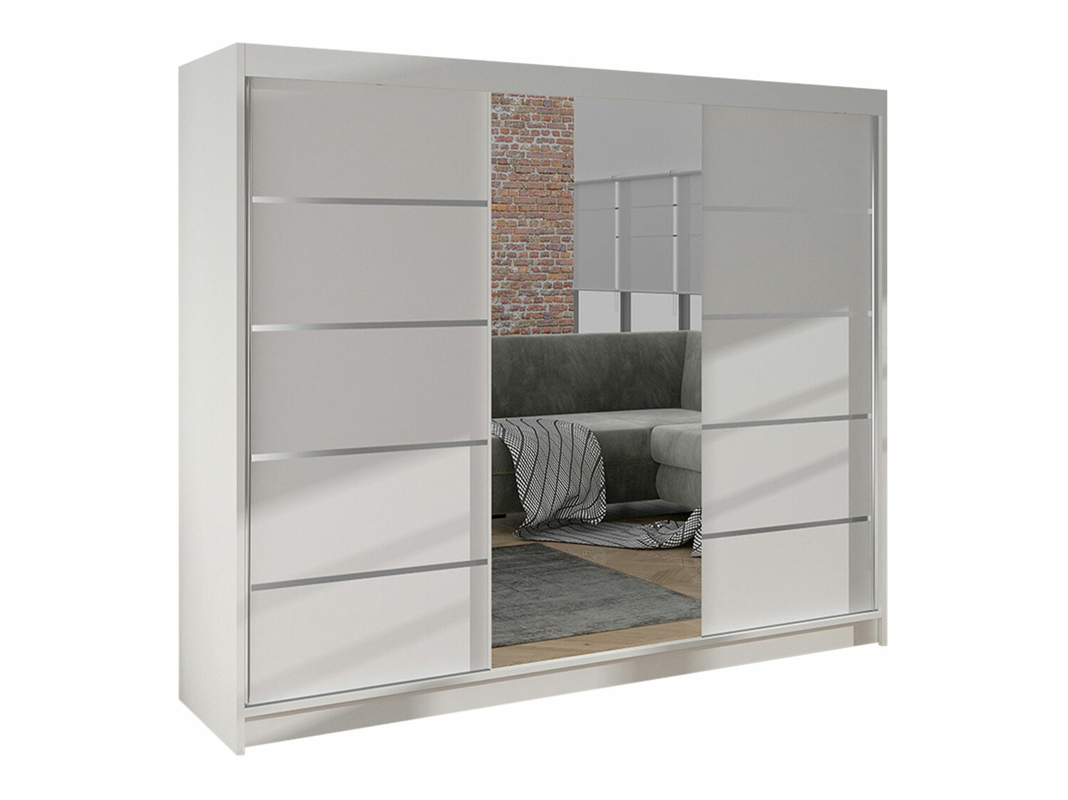 Kleiderschrank Closico Durion IV (Weiß)
