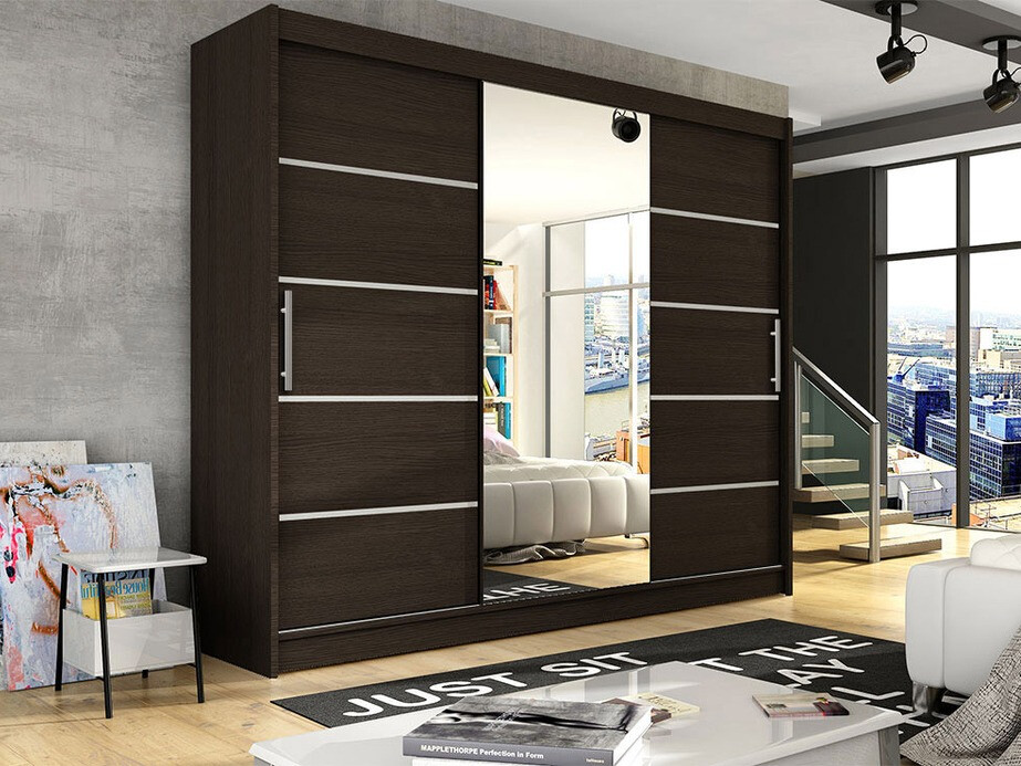 Kleiderschrank Closico 131 (Eichenholzoptik dunkel)