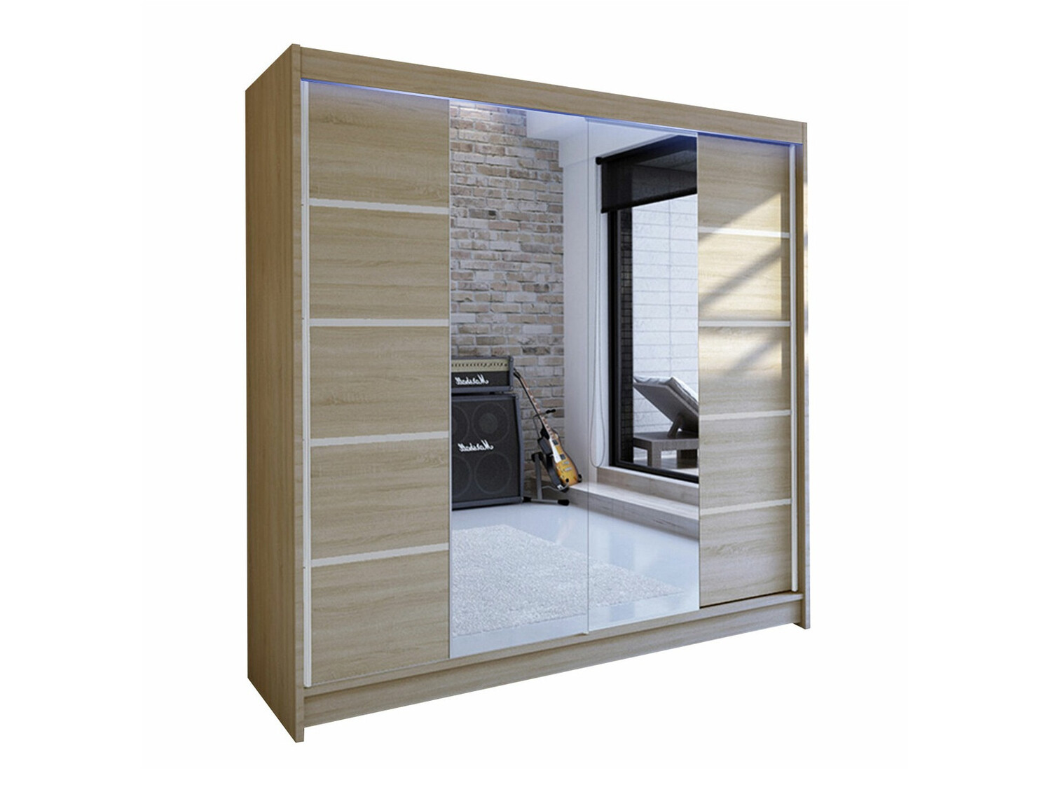 Kleiderschrank Closico Cavaris V (Sonoma Eichenholzoptik)