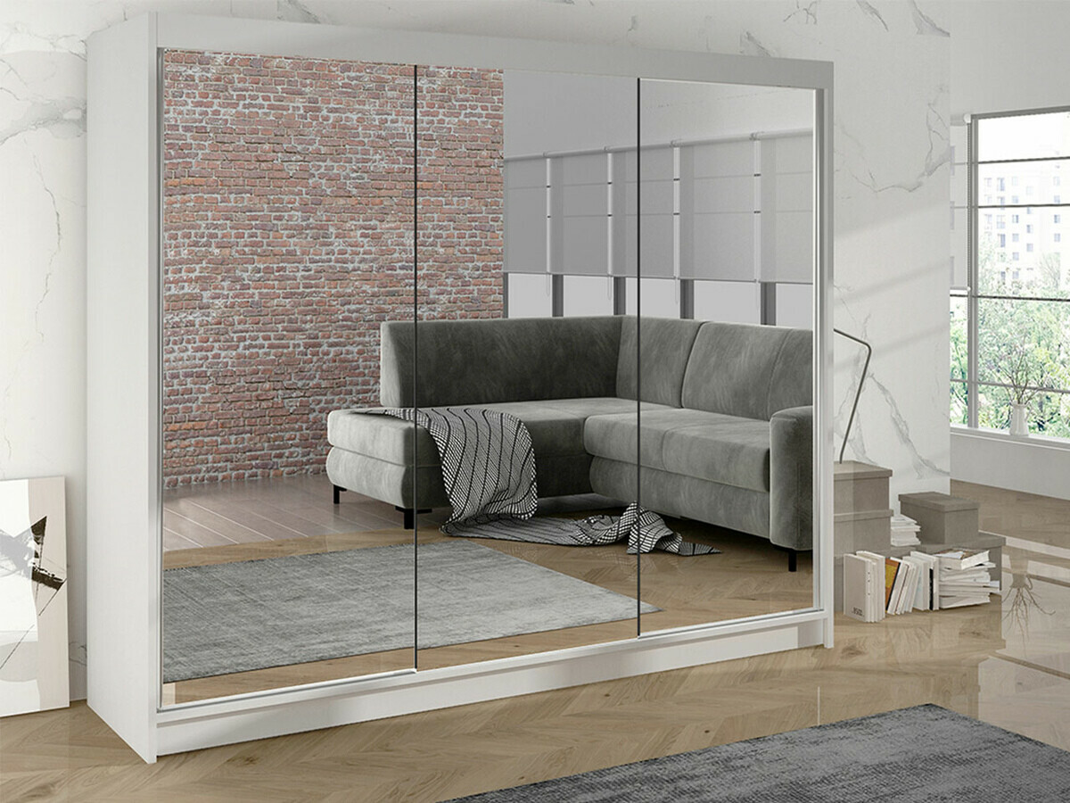 Kleiderschrank Closico Durion III (Weiß)