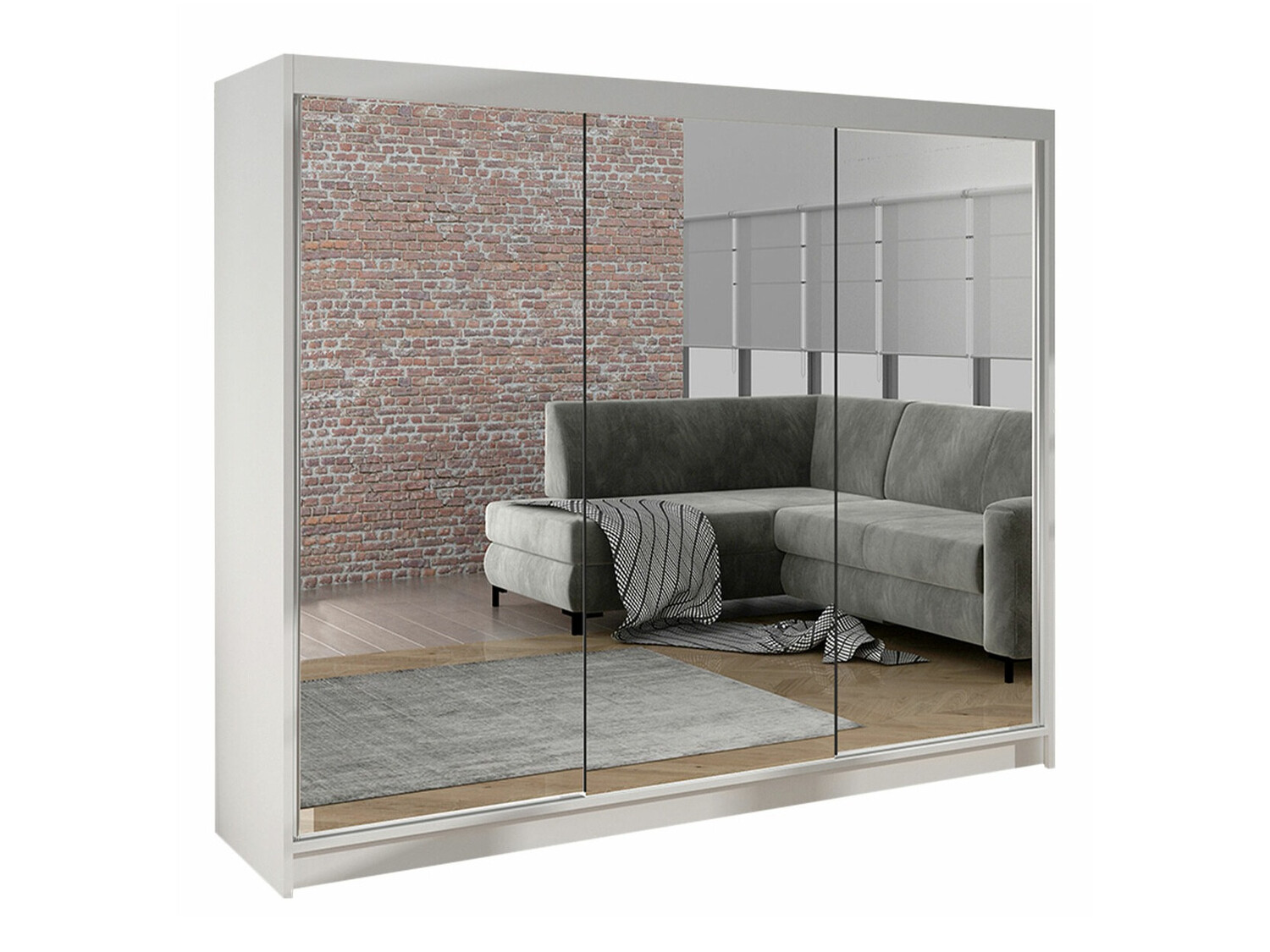 Kleiderschrank Closico Durion III (Weiß)