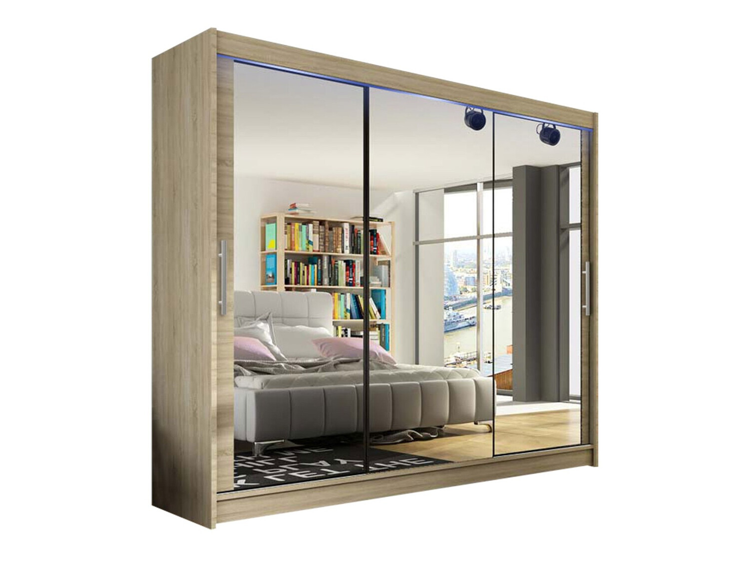 Kleiderschrank Closico Ordo III (Sonoma Eichenholzoptik)