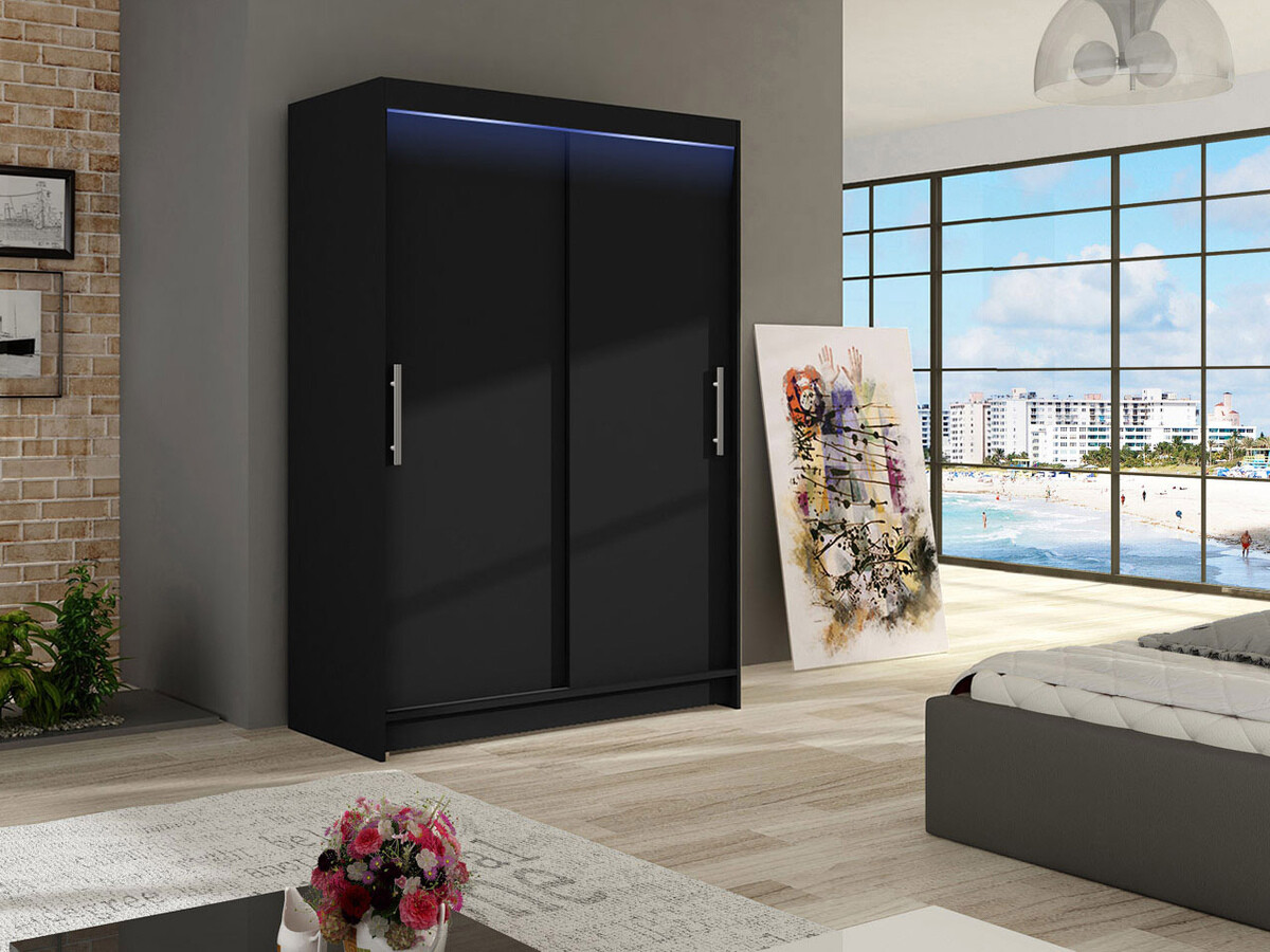 Kleiderschrank Closico Pacron I (Schwarz)