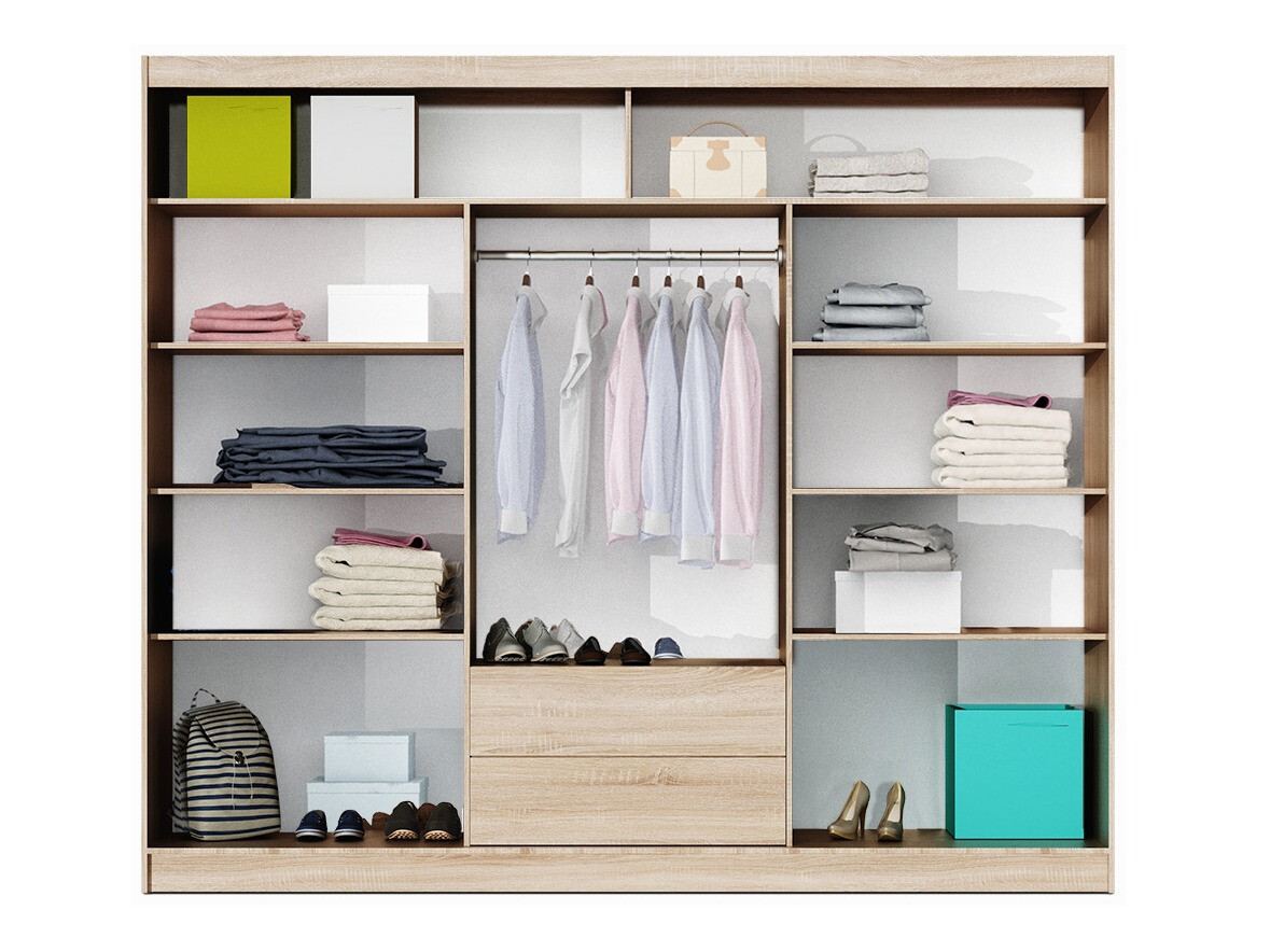 Kleiderschrank Honolulu 119 (Sonoma Eichenholzoptik)