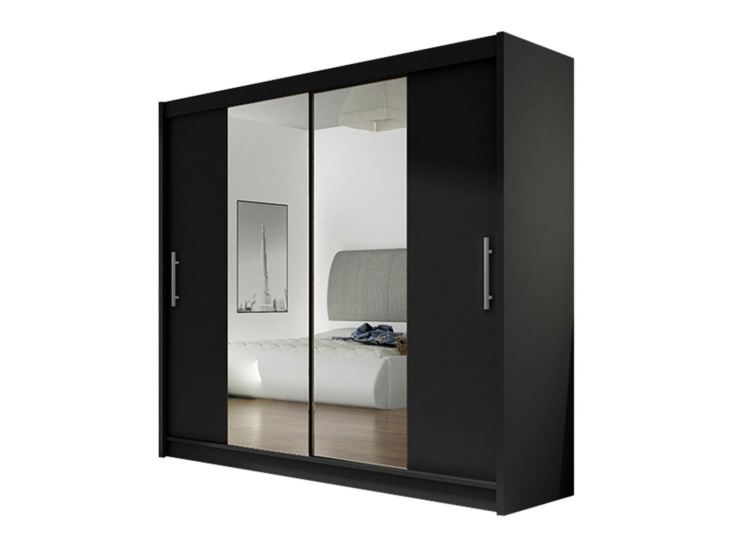 Kleiderschrank Closico Pallor II (Schwarz)