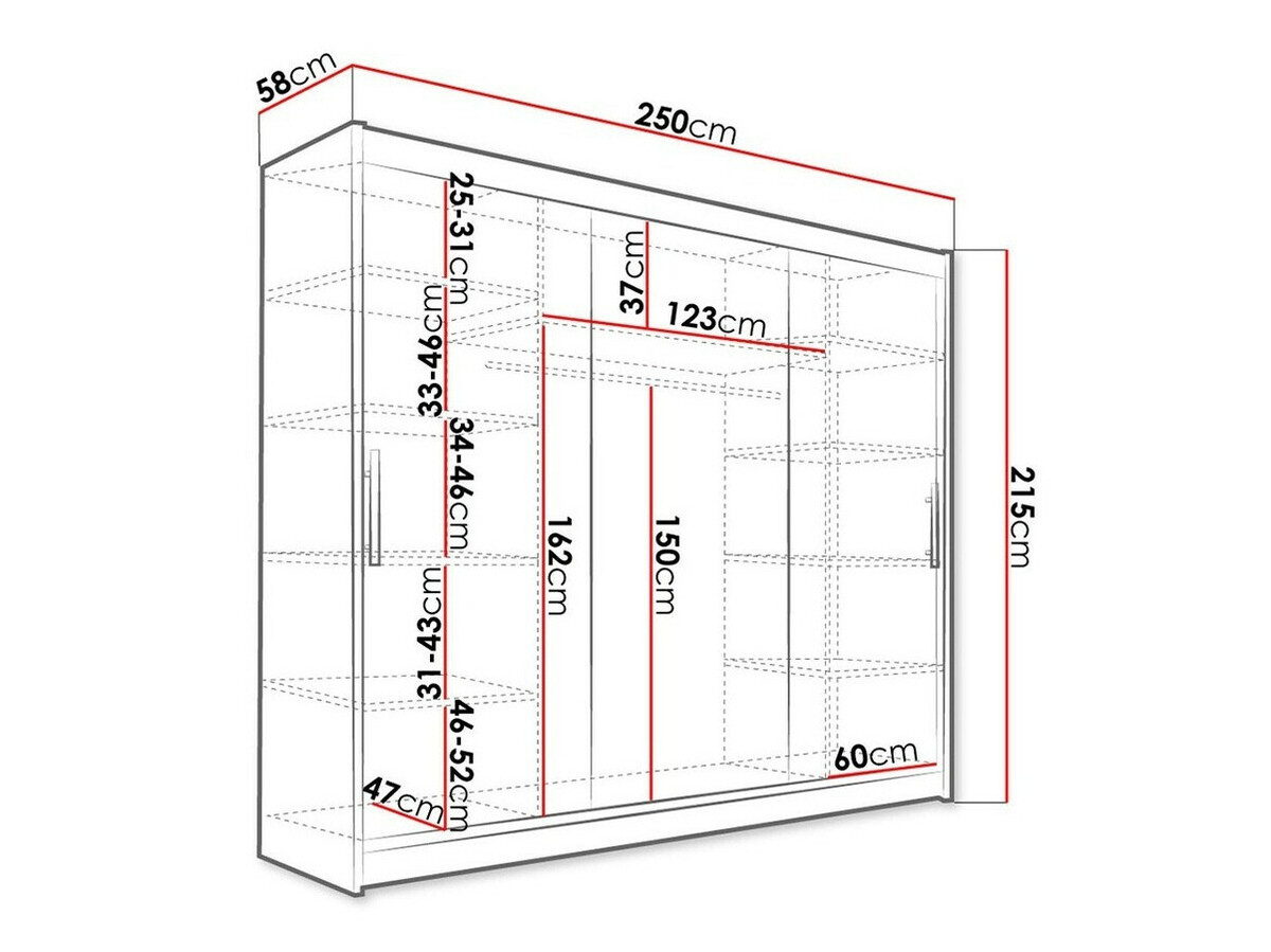 Kleiderschrank Closico Ordo II (Weiß)