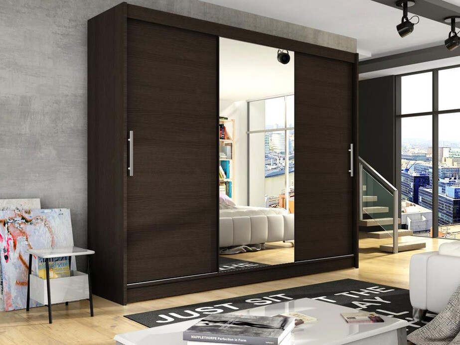 Kleiderschrank Closico 122 (Eichenholzoptik dunkel)