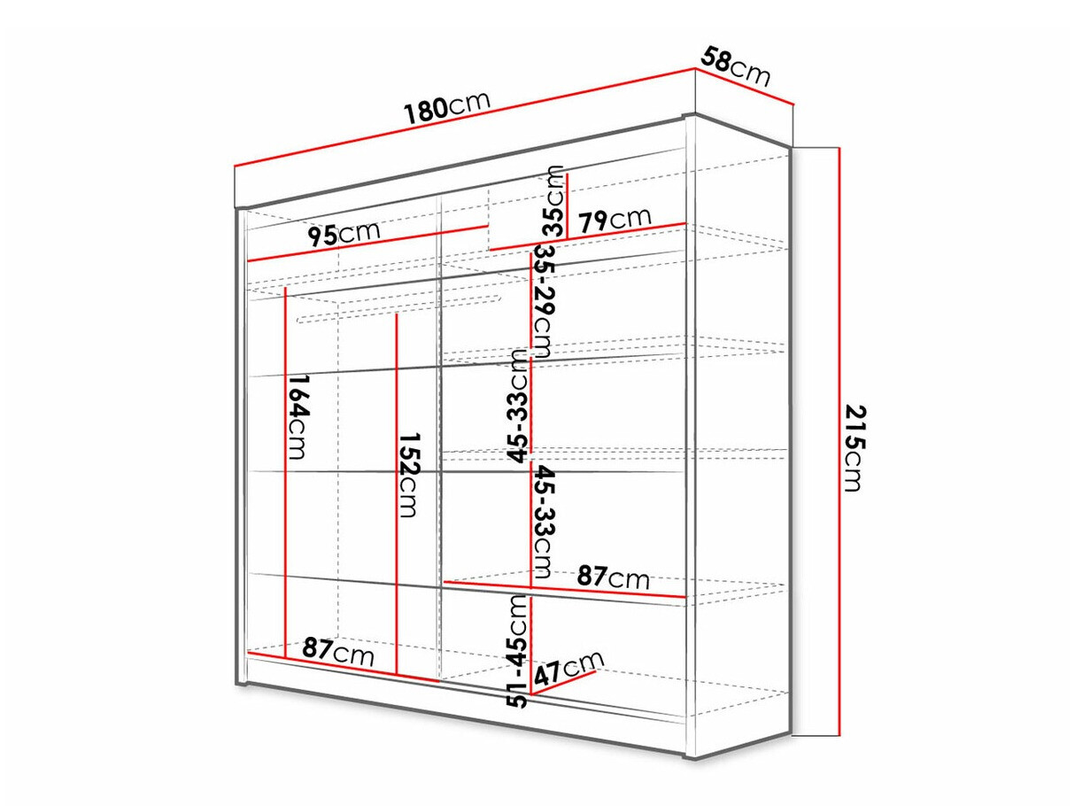 Kleiderschrank Closico Cavaris IV (Weiß)