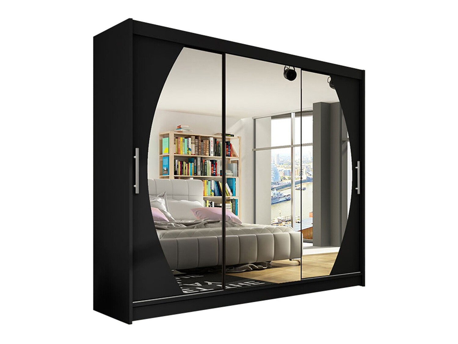 Kleiderschrank Closico Ordo V (Schwarz)