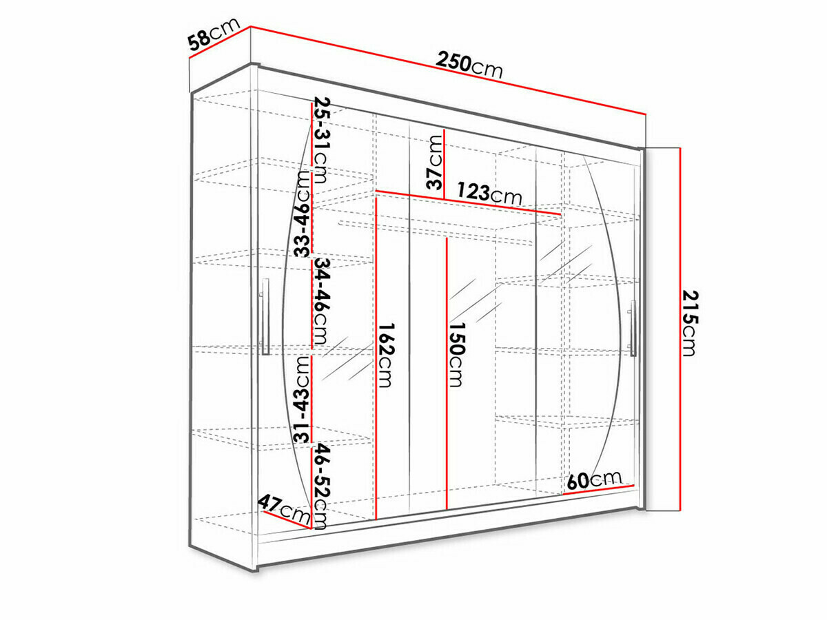 Kleiderschrank Closico Ordo V (Weiß)