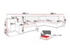 Ecksofa Comfivo 269 (Magic corduroyd 2213 + Magic corduroyd 2205)