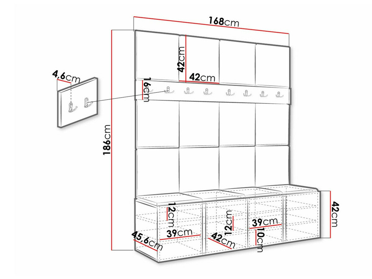 Flurgarnitur Hartford 268 (Manila 02)