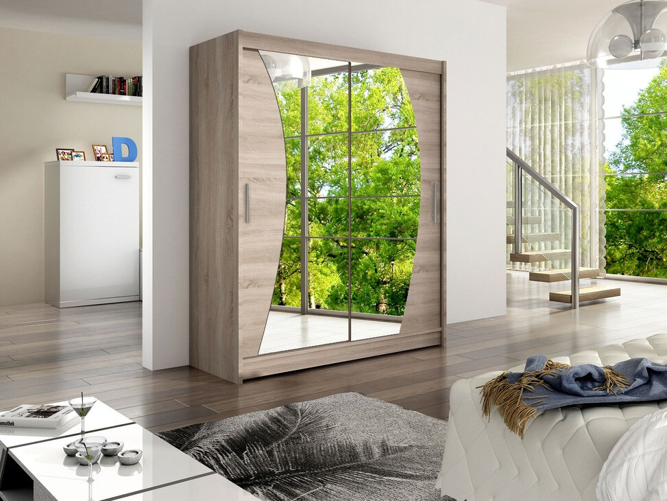 Kleiderschrank Closico 110 (Trüffel eichenholzoptik)