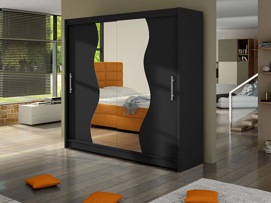 Kleiderschrank Closico 126 (Schwarz)