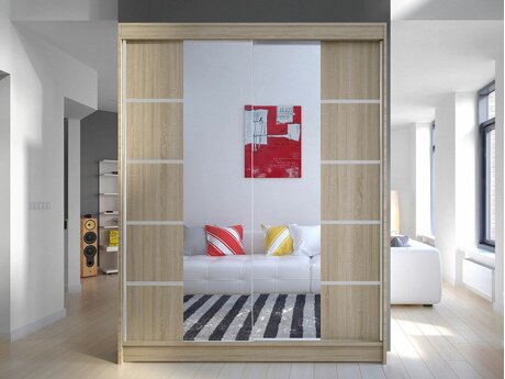 Kleiderschrank Closico 146 (Sonoma Eichenholzoptik)