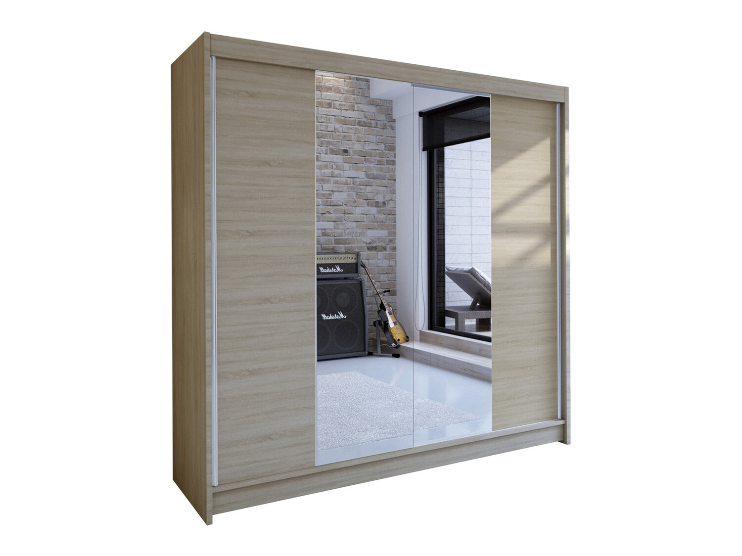 Kleiderschrank Closico Cavaris II (Sonoma Eichenholzoptik)