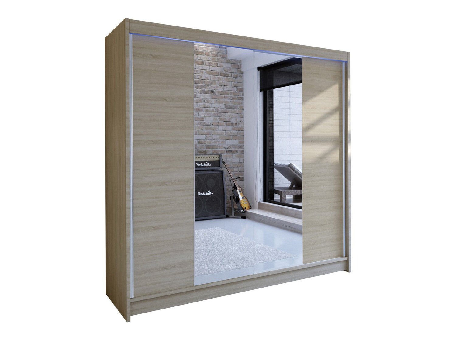 Kleiderschrank Closico Cavaris II (Sonoma Eichenholzoptik)