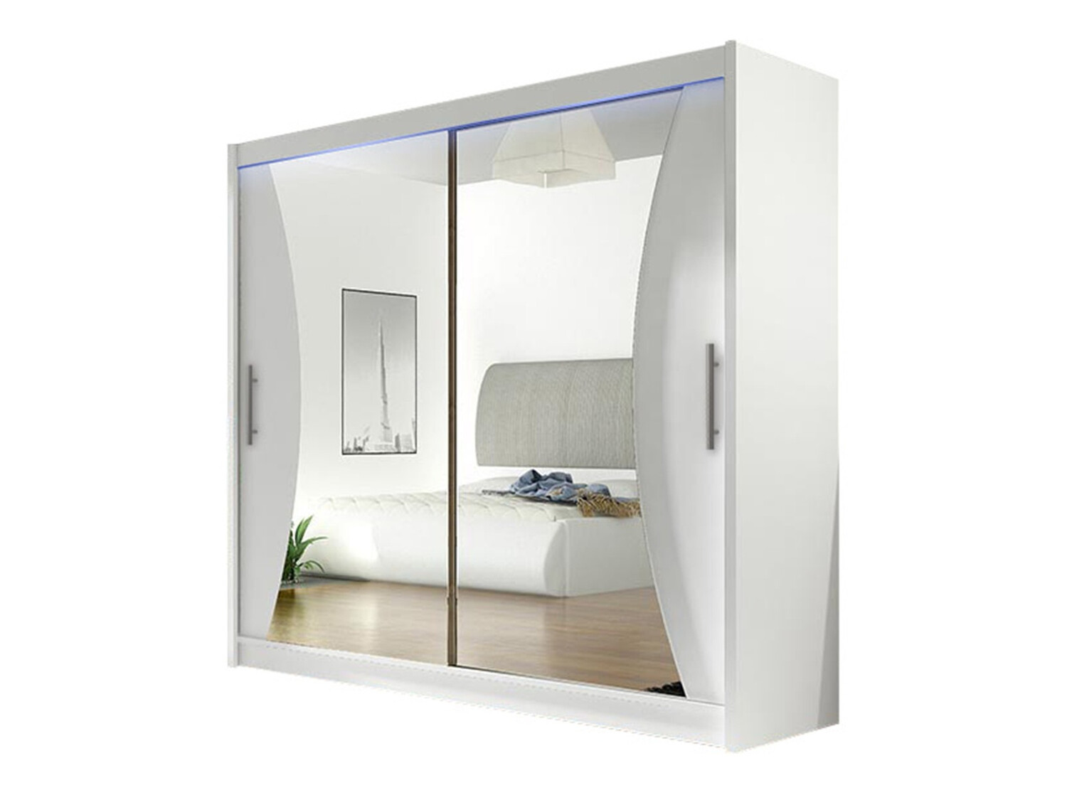 Kleiderschrank Closico Pallor V (Weiß)