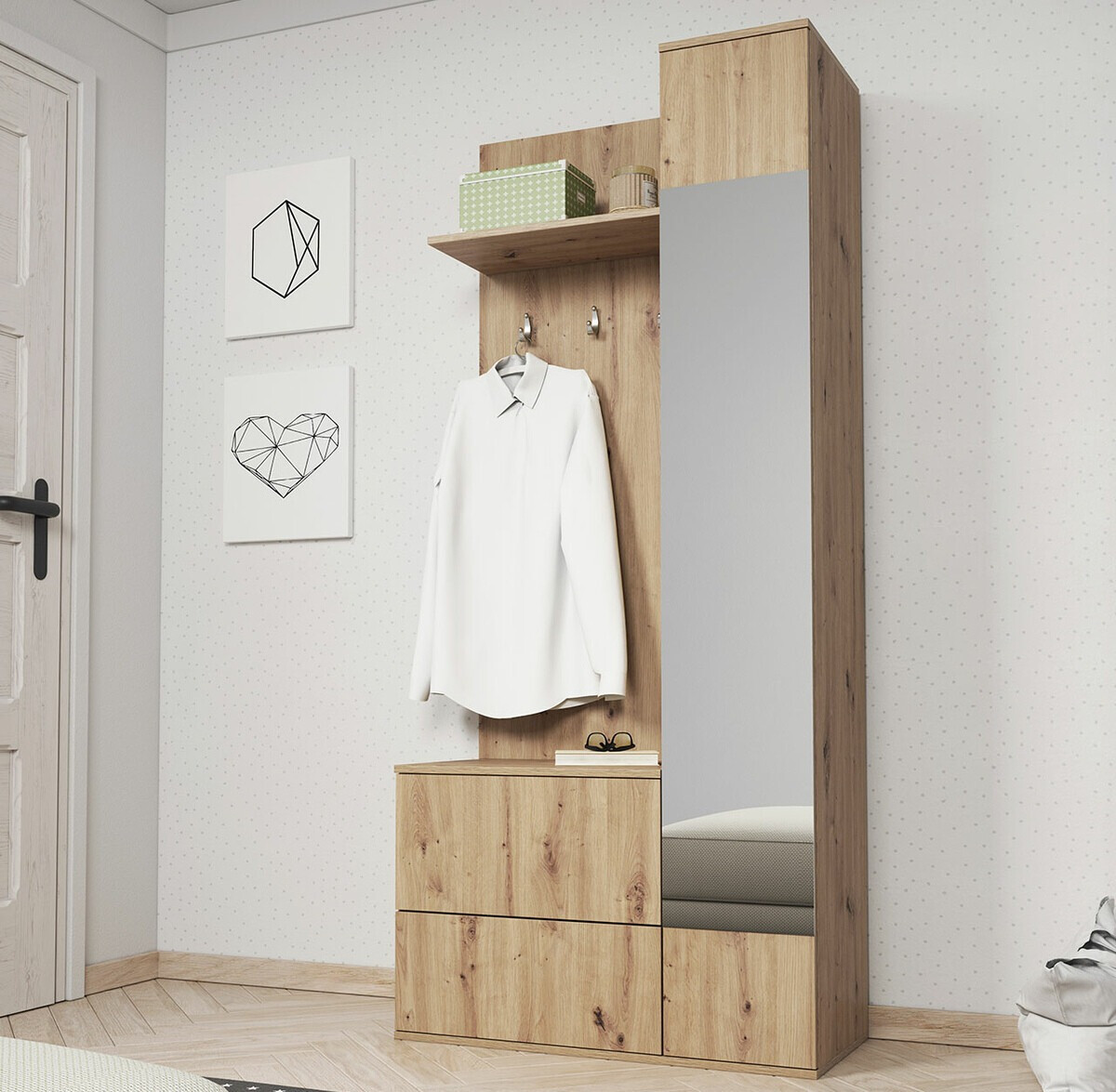 Flurgarnitur Lima 106 (Artisan Eichenholzoptik)