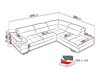 Ecksofa Lincoln 142 (Vienna 01)