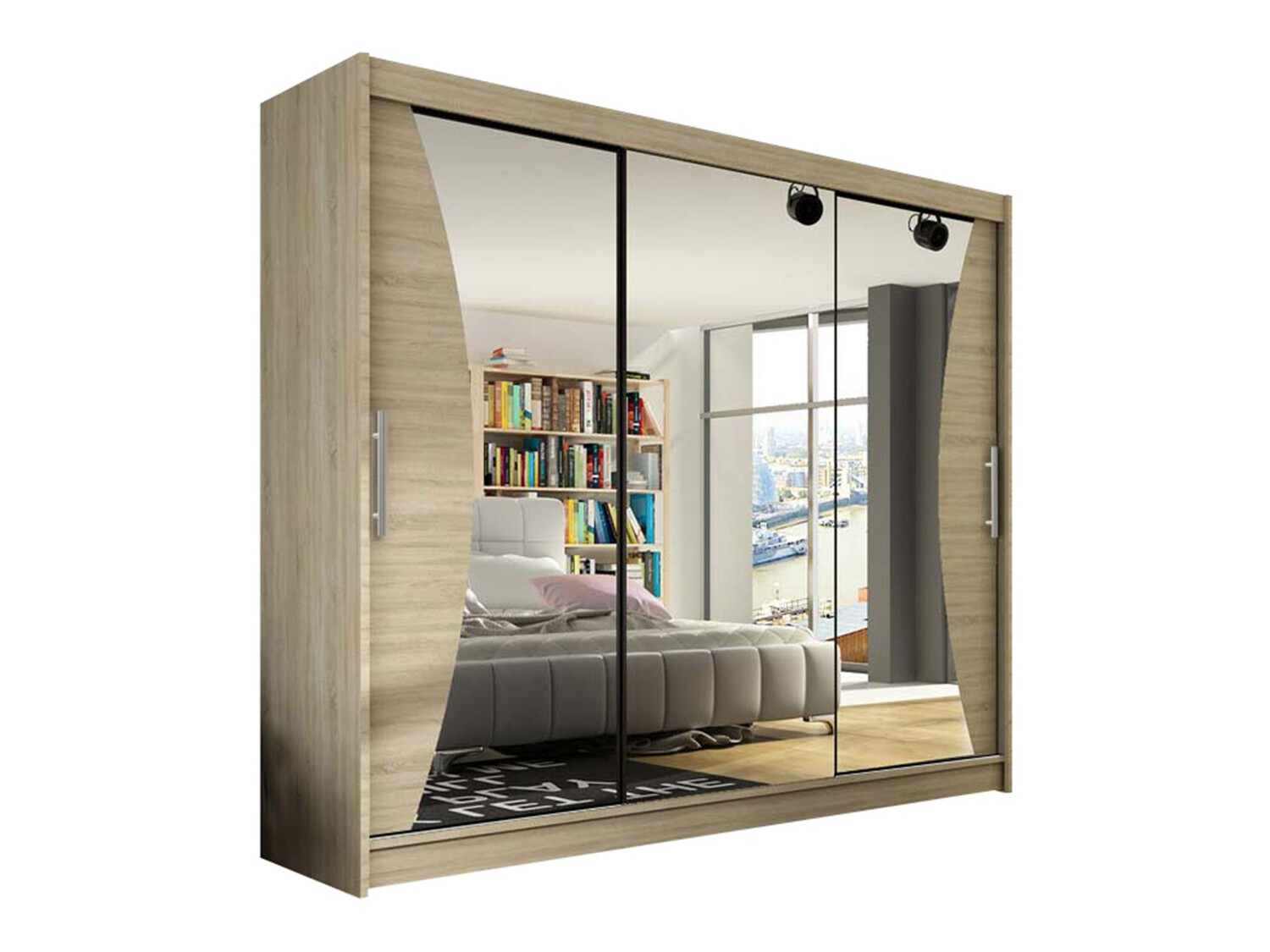 Kleiderschrank Closico 120 (Sonoma Eichenholzoptik)