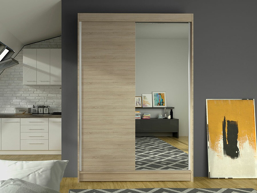 Kleiderschrank Closico 147 (Sonoma Eichenholzoptik)