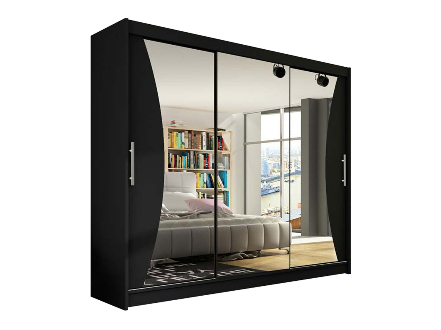 Kleiderschrank Closico Ordo IV (Schwarz)